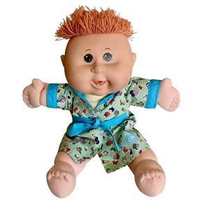 Cabbage Patch Appalachian Art Works Boy Doll 15” With Robe 3 Teeth 2004